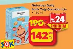 NATURBES DAİLY BALIK YAĞI ÇOCUKLAR İÇİN 150 ML NATURBES DAİLY BALIK YAĞI ÇOCUKLAR İÇİN 150 ML